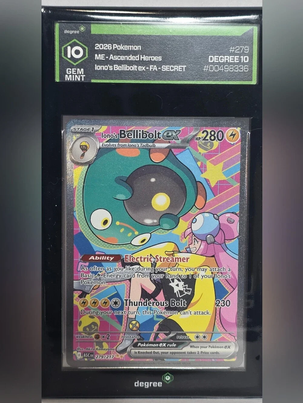 2026 Pokemon Ascended Heros Special Illustration Ionos Bellibolt EX DEGREE 10